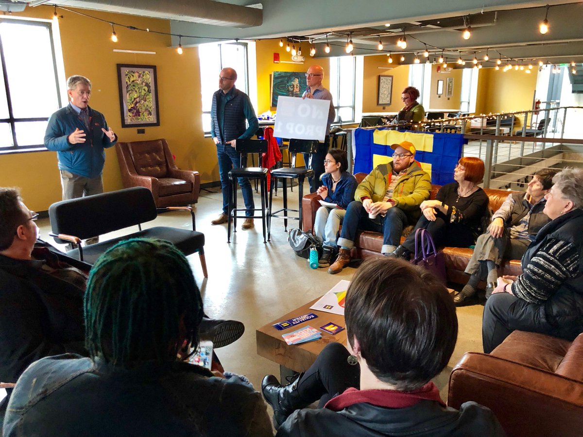 Mayor Ethan Berkowitz, HRC and partners in Anchorage, Alaska