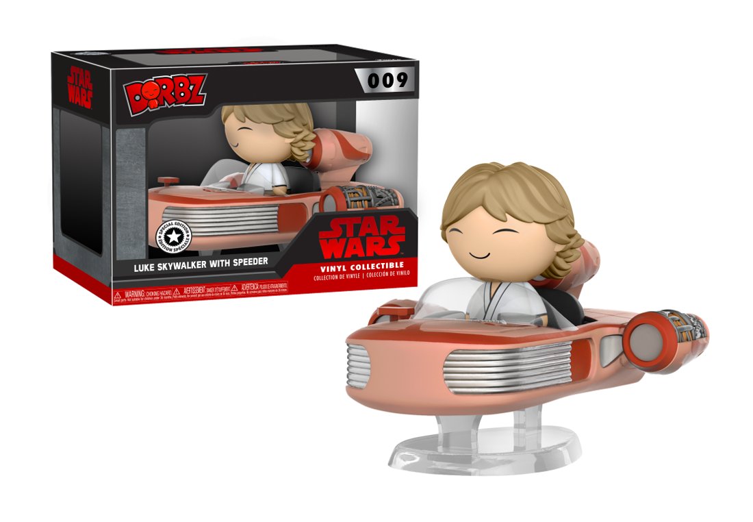 RT &amp; follow <a href="/OriginalFunko/">Funko</a> for a chance to WIN an exclusive Luke Skywalker with Speeder Dorbz! #StarWars