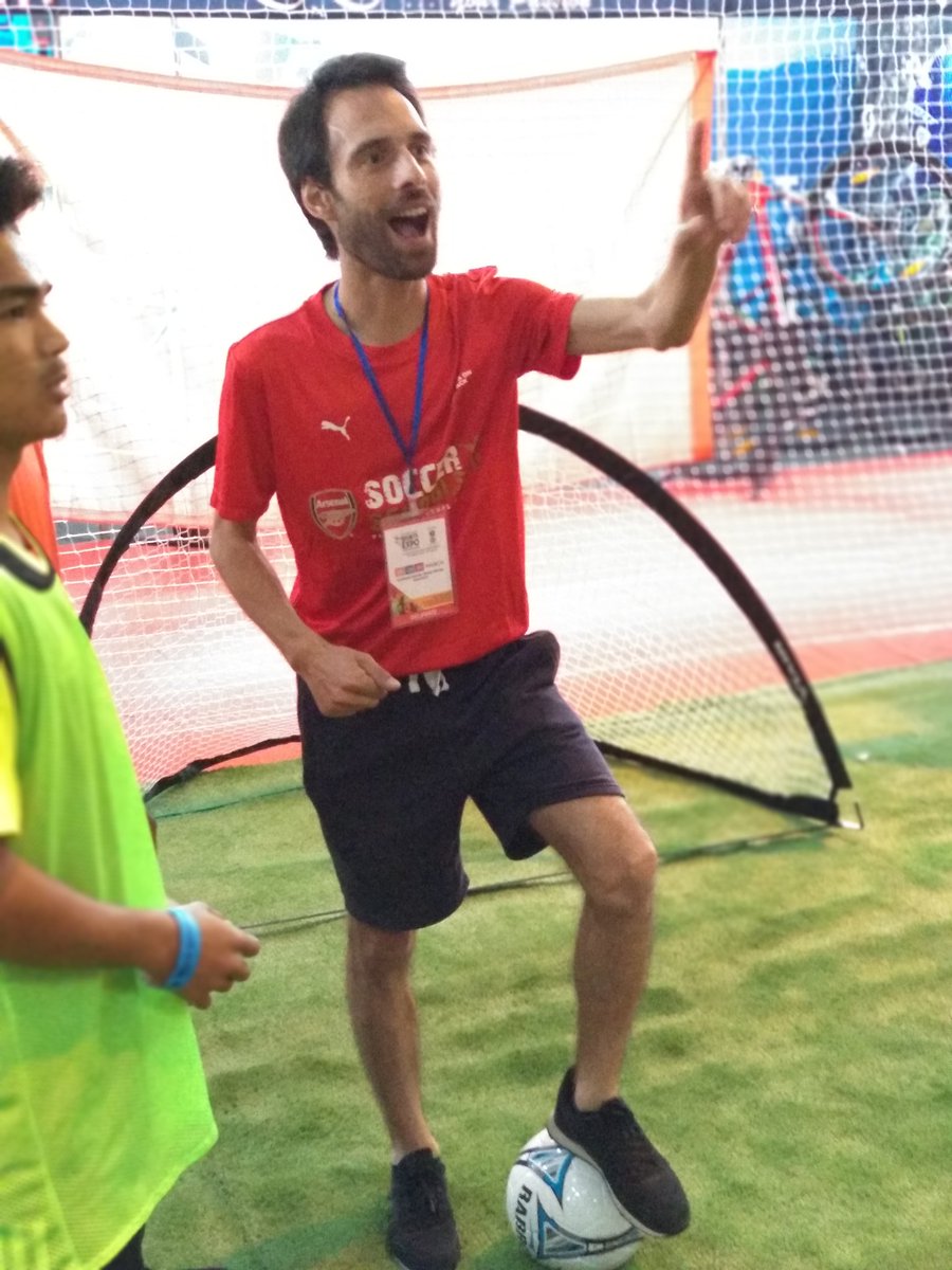 TOISportsShow's tweet photo. Coaching given by Pedro Miguel Capela National Technical Director Arsenal Soccer School at Sports Expo northeast edition at Maniram Dewan  #SportsExpoNE #toigsbs @IndiaOnTrack @TheCoachCrew stay tuned.. https://t.co/9reIMQMESQ
