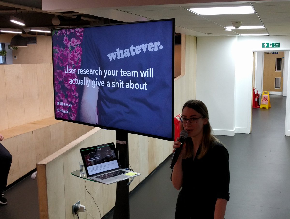 anna_hax's tweet image. @LittleHelli explaining user research at #techontoast