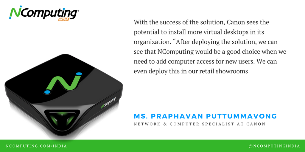 NComputingIndia's tweet image. #Ncomputing #Thinclient #CustomerExperience
