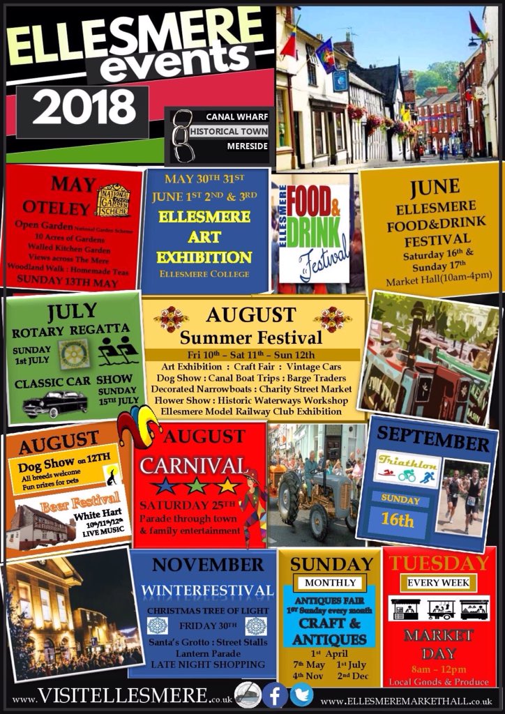 Lots to see and do this year
#Ellesmere #Shropshire

#FamilyDay #outdoors #cycling #walking #wildlife #canal #festivals #folk #nature #countryside #weekend
#freshair #feelgood
