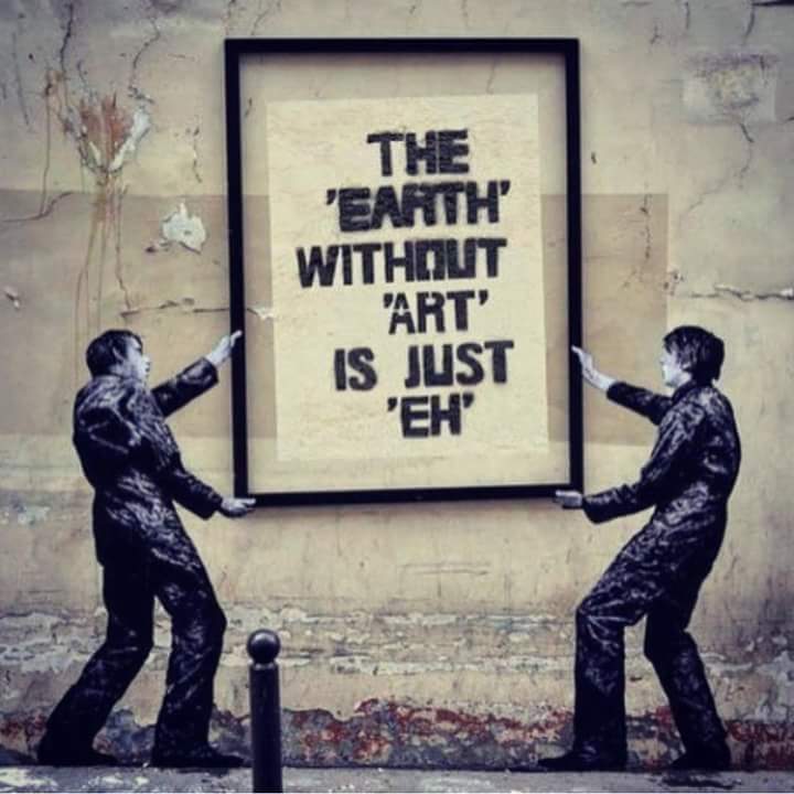 chrischalkart's tweet photo. The earth without art... #create #creativity #makestuff #behappy #smile #Peace https://t.co/9nm21ZX8dB