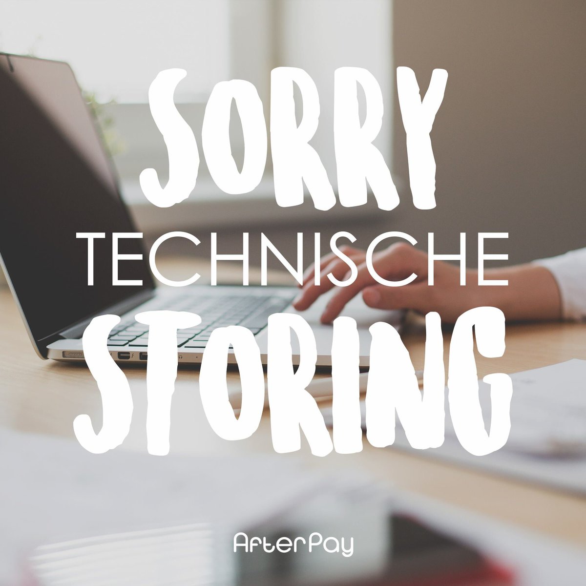 Op dit moment is het tijdelijk niet mogelijk een bestelling te plaatsen met AfterPay. Wij doen ons uiterste best dit zo snel mogelijk op te lossen. Onze excuses voor het ongemak! > Updates via: afterpay.nl/storing