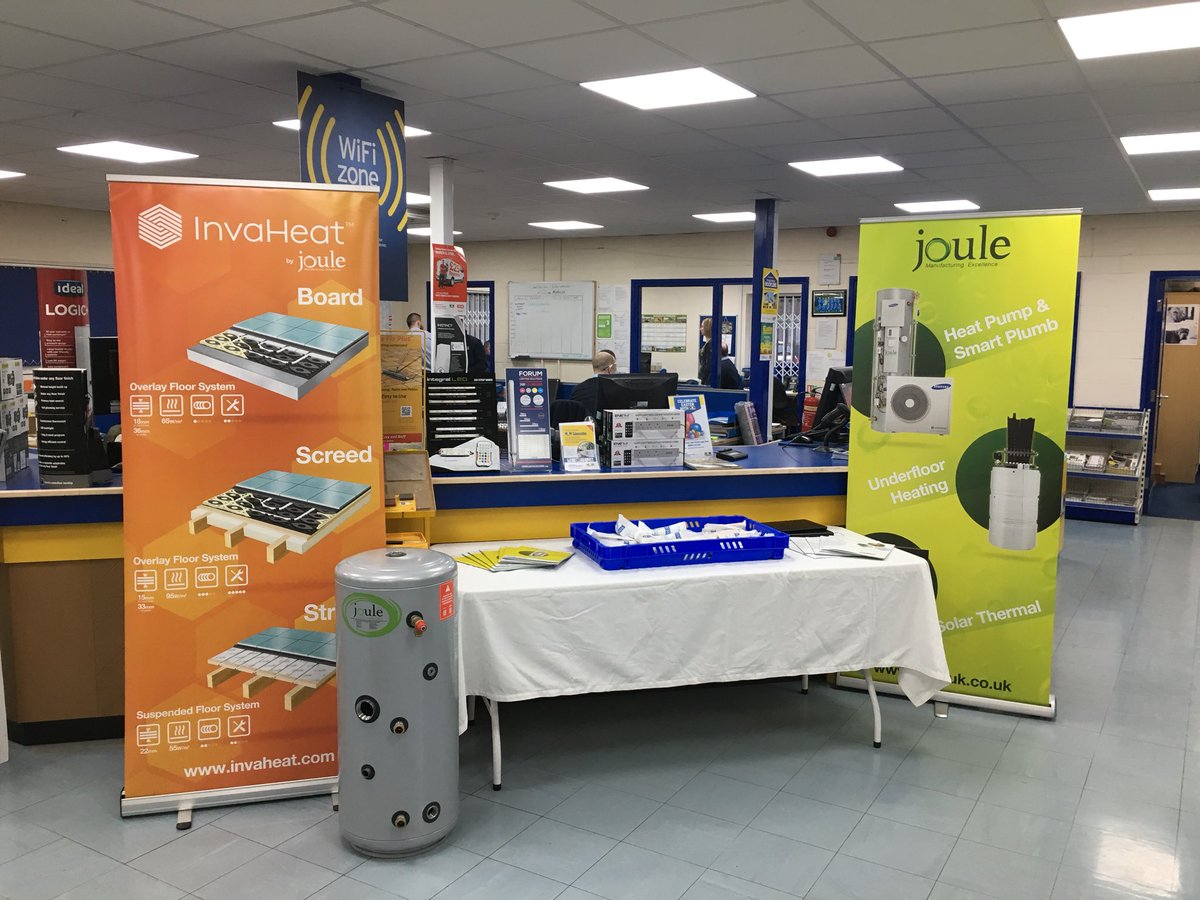 Joule_Group's tweet photo. Join us at @mkmbs Lincoln this morning to find out about our new #cycloneair cylinders and #Invaheat underfloor heating. Hot sausage rolls available! https://t.co/UaTi9OwJ71