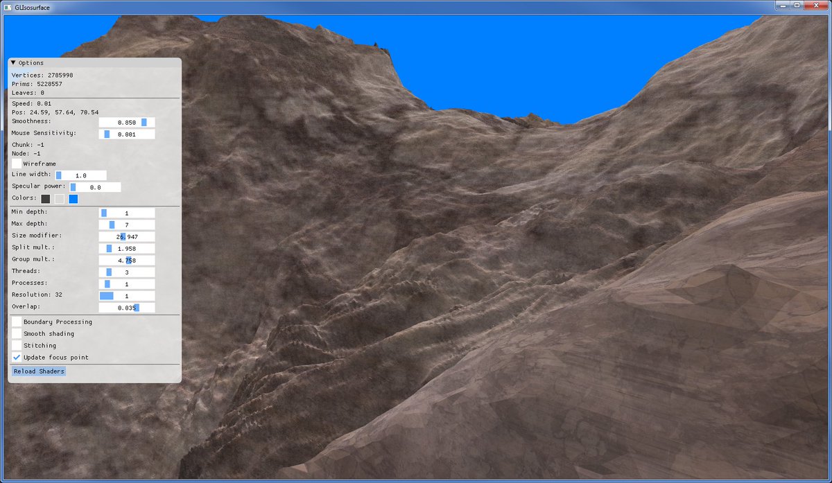 ProgrammerLin's tweet image. Playing with textures. Currently uses 2 samples of the same one at different scales based on the chunk depth. #voxels #gamedev #voxelgamedev #IndieGameDev