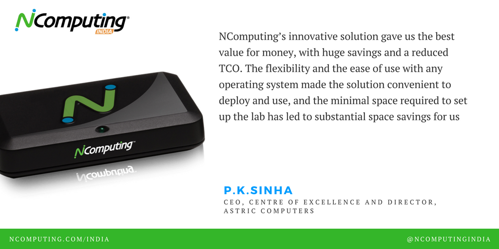 NComputingIndia's tweet image. #Ncomputing #Thinclient #CustomerExperience