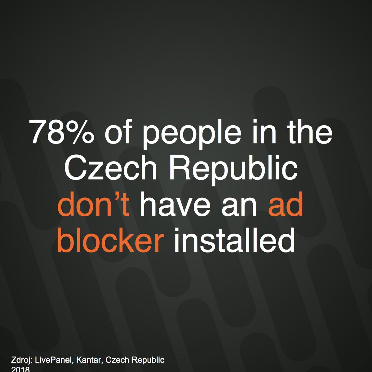 WavemakerCZ's tweet photo. Dobrá zpráva pro značky a marketéry v ČR. 😀👍 #WavemakerFacts #Ads https://t.co/XmQuAZEf8H