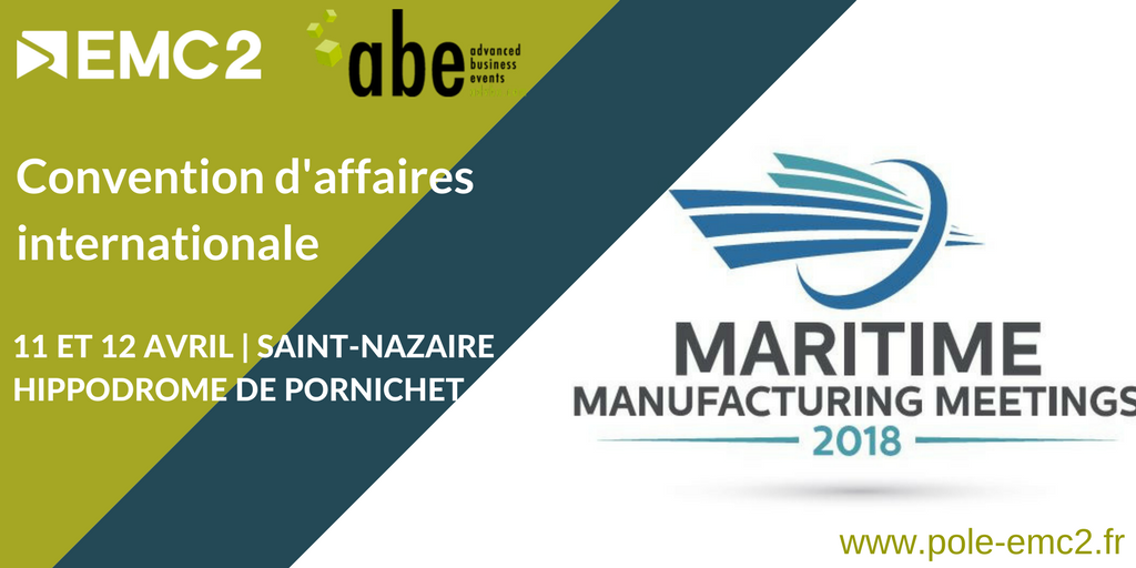 Polemc2's tweet photo. SAVE THE DATE 👀 Convention d’affaires internationale pour inventer le chantier #naval du futur ⛴️ // Du 11 au 12 avril 2018 Hippodrome de #Pornichet | Saint-Nazaire Agglomération @Polemc2 Lire le communiqué : https://t.co/shcaNJqvGY ⛴️ https://t.co/I6Juo0hCmh