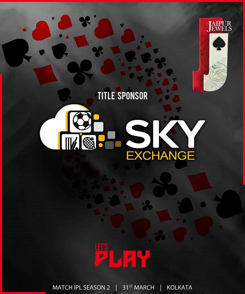 JJ_MIPL's tweet photo. ***MEET THE SPONSORS***
 With India's largest on-air poker tournament just around the corner, Team #JaipurJewels is all set to win!
 We would like to take this opportunity to thank our title sponsor, #SKYEXCHANGE.
  #PokerIsASport #MatchIPL #JoinTheJewels #InItToWinIt #TeamJewels https://t.co/Uk8fitSEEa