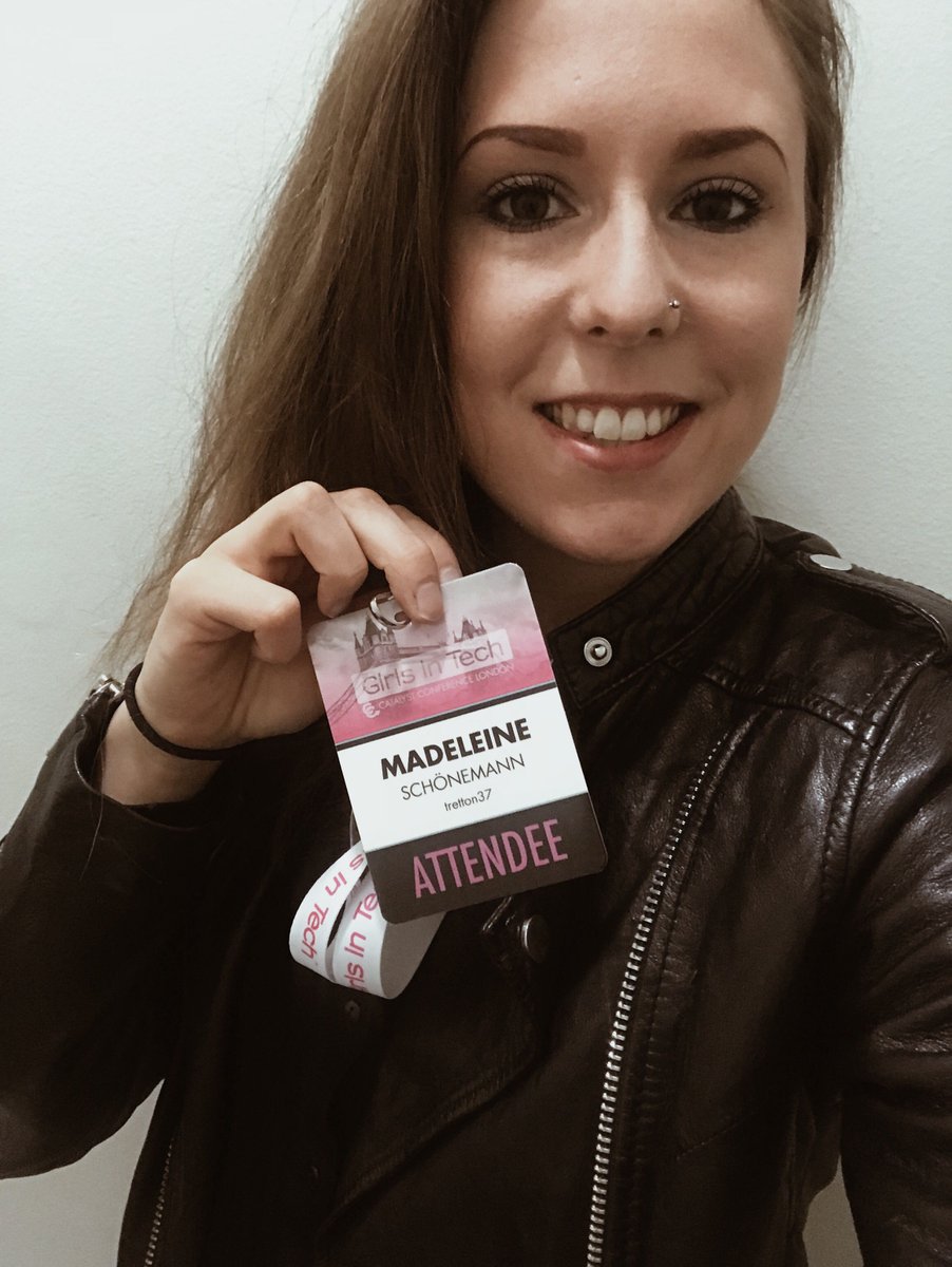 Hey all, this is <a href="/madesch/">Madeleine Schönemann</a> reporting from London and #GITCatalyst conference hosted by <a href="/GirlsinTech/">Girls In Tech</a>. Today I’ll be listening to founders, executives, CIO's, and other female leaders and allies in #tech. It’s going to be awesome!