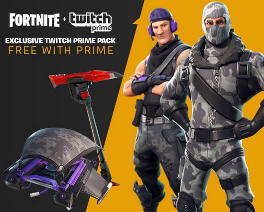 Cheap Ass Gamer Fortnite Twitch Prime Pack Is Free Via Twitch Prime Click On The Crown In The Top Right Corner Battle Royale Instigator Pickaxe Will Unlock On Thursday Automatically