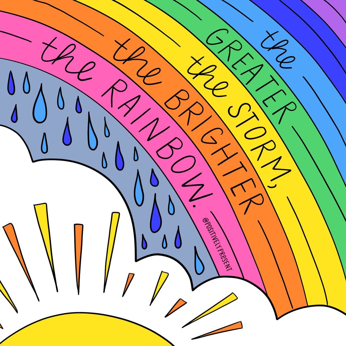 The greater the storm, the brighter the #Rainbow. #JoYTrain #Joy #Love  RT @coachmekat