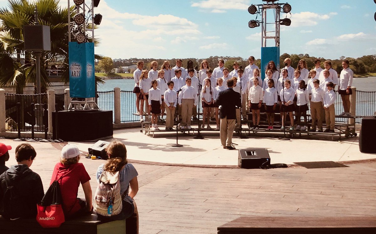 eben_t's tweet photo. Proud of my Sixth Grade Chorus! They represented @HammondSchool well today at Disney Springs in Orlando, FL https://t.co/xDpNwPHbSN
