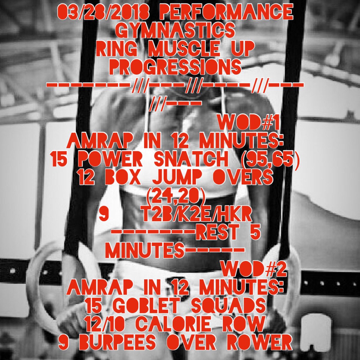 AeonFitness's tweet photo. WOD 3-28-2018 #magiccitycrosstraining #nodaysoff #happywednesday #wod #muscleups #Fitness #FitnessAddict #GetStrong #GirlsWhoLift #GymLife #NoPainNoGain #Sweat #Weights #WeightTraining #Workout @MCCrossTraining https://t.co/IaSy2ULkO6