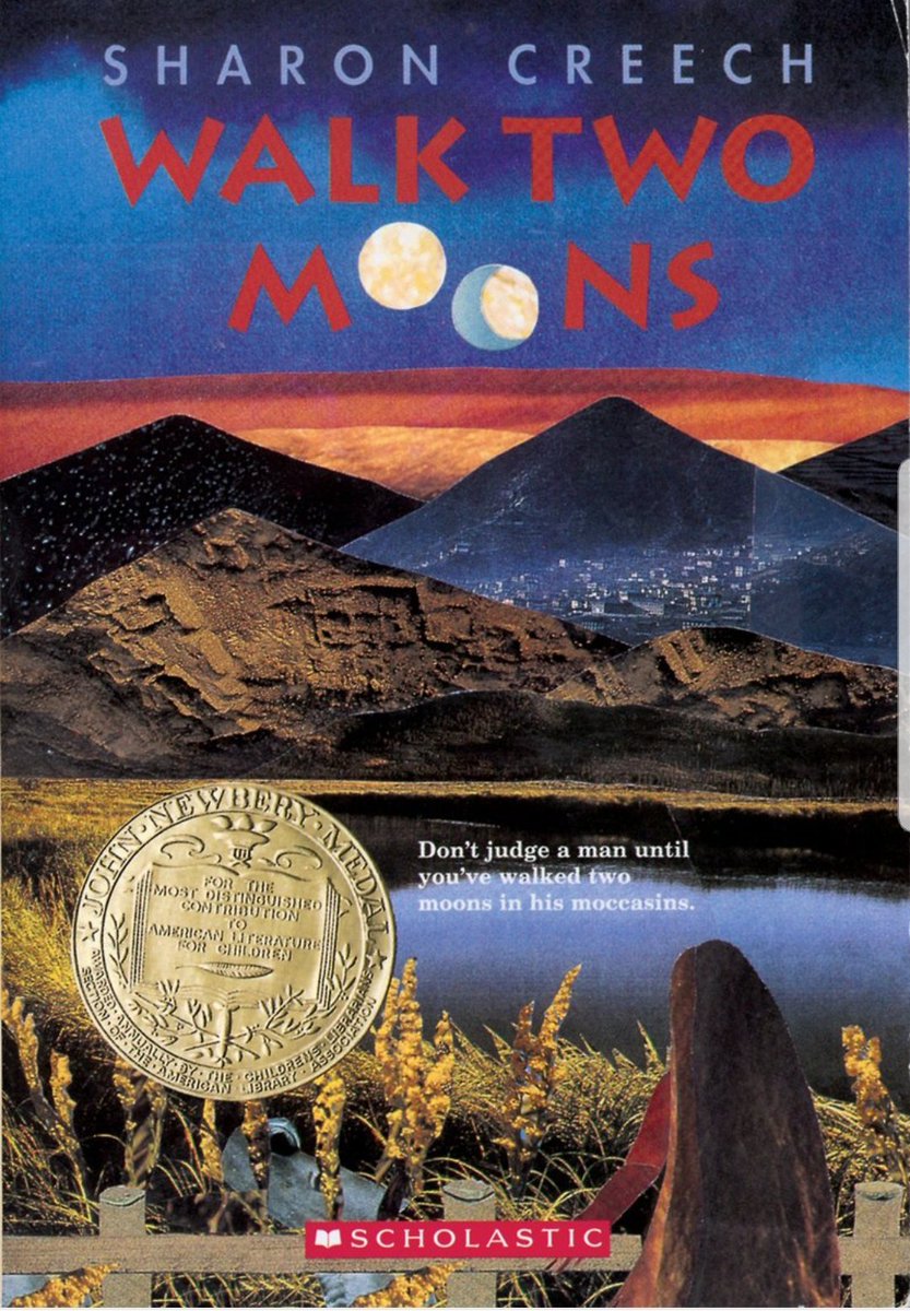This is the book I mentioned the other day that I had read when I was younger and it had a lot of appropriation of Native culture. Here's a link to a review of it …https://americanindiansinchildrensliterature.blogspot.com/2010/02/thoughts-on-sharon-creechs-walk-two.html?m=1