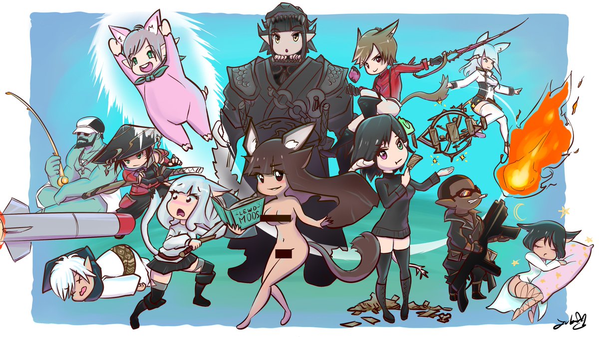 YuberG_Studios's tweet photo. The static cleared O8s today! Hurray! #myffxivparty #ffxiv #ff14 #ffxivstatic #art #digitalart https://t.co/5R1FeIlbY3