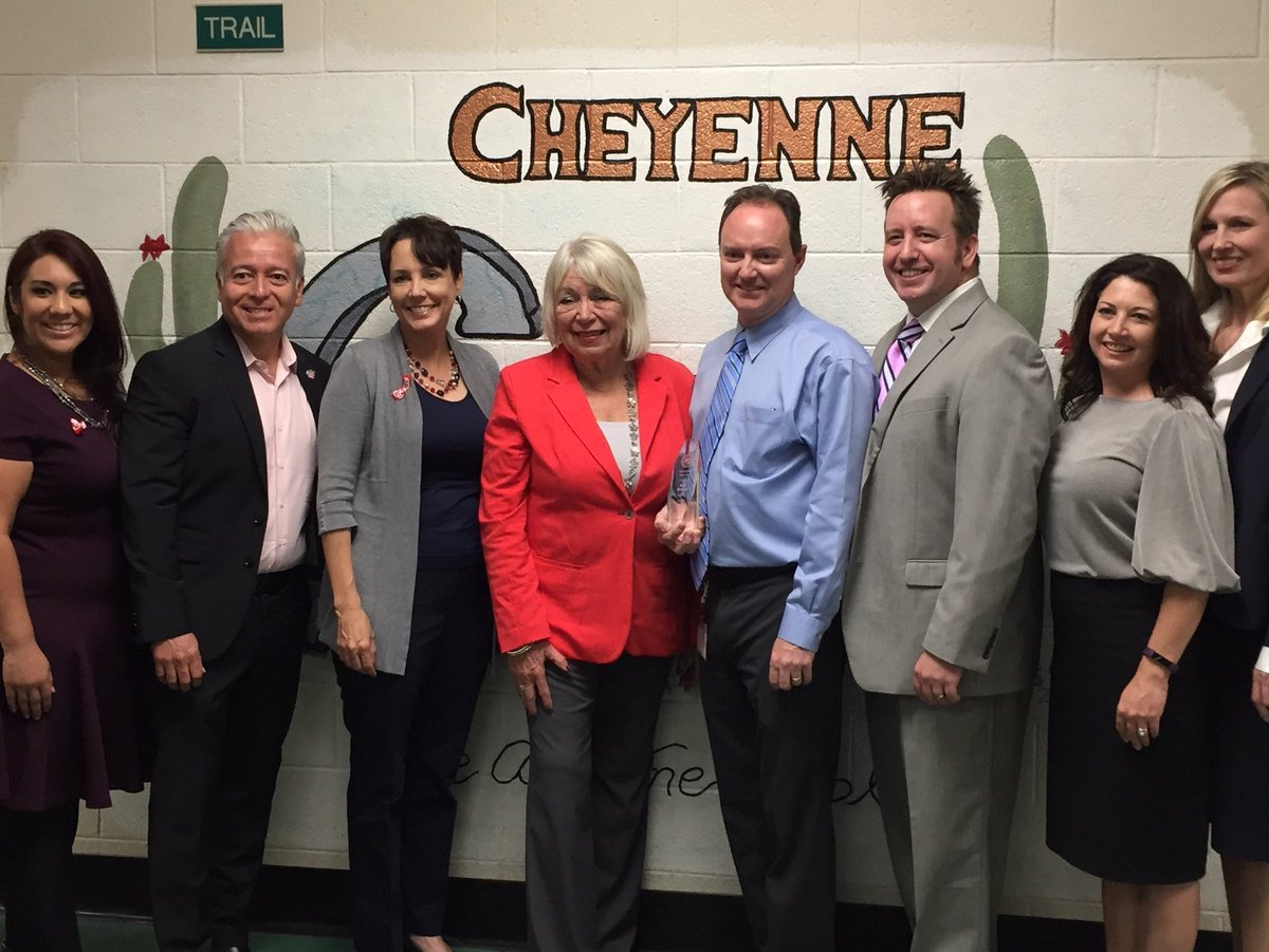 DavidM_Sandoval's tweet image. "Leadership is not about a title or designation.  It's about impact, influence and inspiration."  Congratulations, Shauaro Ranch El. Dr. Eric Gundrum and Cheyenne El. Dale Shough for being awarded the Maricopa County Exemplary Principal award #PeoriaPride #2of8