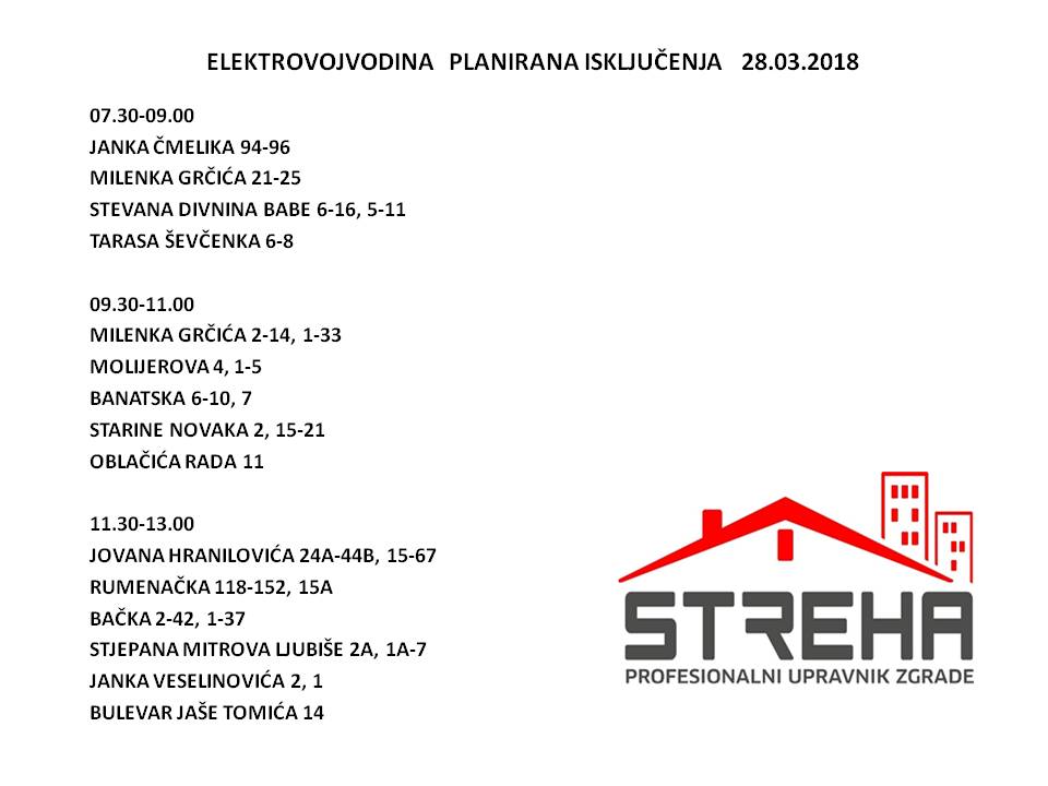 #elektrovojvodina #profesionalniupravnik #streha #upravnikzgrade #novisad #sajam #liman #liman1 #liman2 #liman3 #liman4 #detelinara #novadetelinara #staradetelinara #novonaselje #bistrica #satelit #žitnitrg #grbavica #podbara #rotkvarija