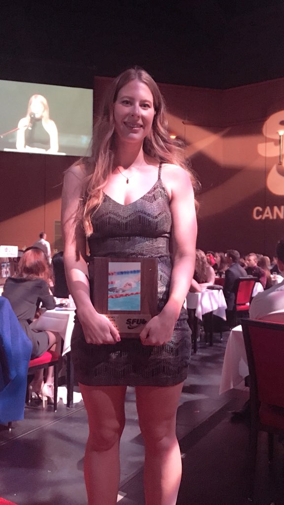 SFU_Swim's tweet photo. SFU Swimming Award winners included. Katrina Heinonen: Top 10 Scholar-Athlete (6th Place) with a 3 semester cumulative GPA of 3.86
🏆Women’s Swimming: highest fall semester GPA 3.29!
Congratulations to all the winners and nominees!
#Swimming #NCAAeh #TrueNorthRising #goclango https://t.co/JEZ0CdEldP