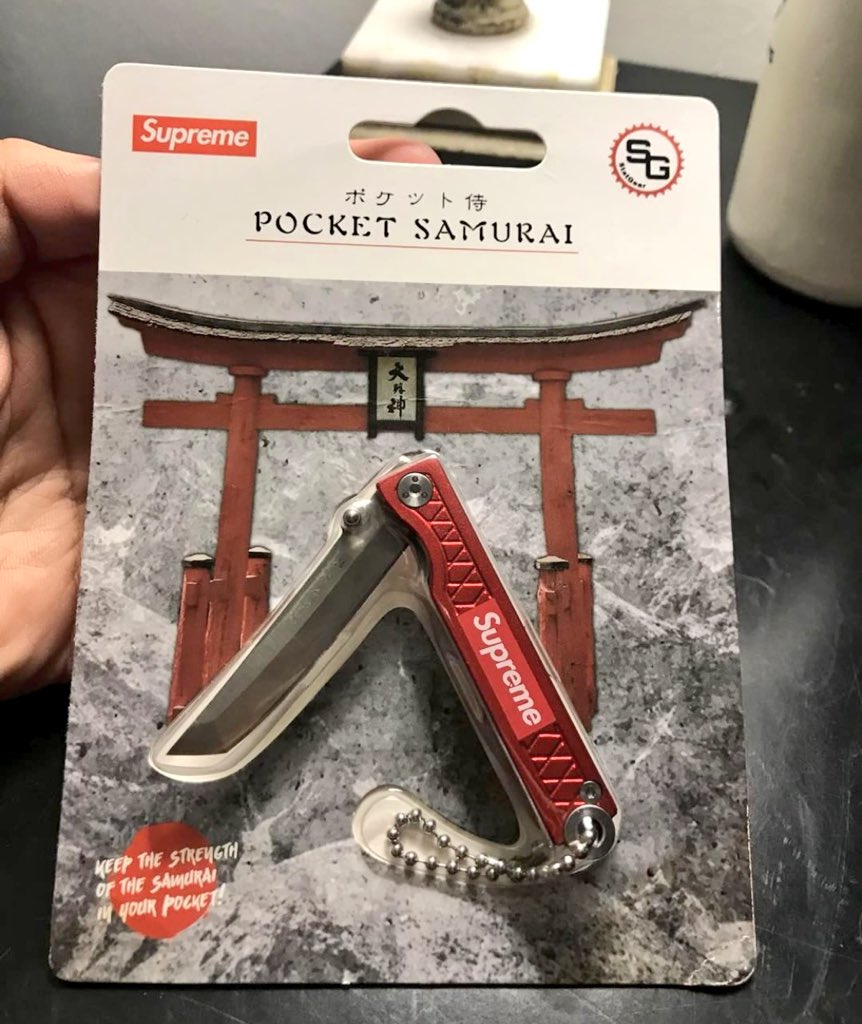 Supreme 18ss ナイフ poket samurai