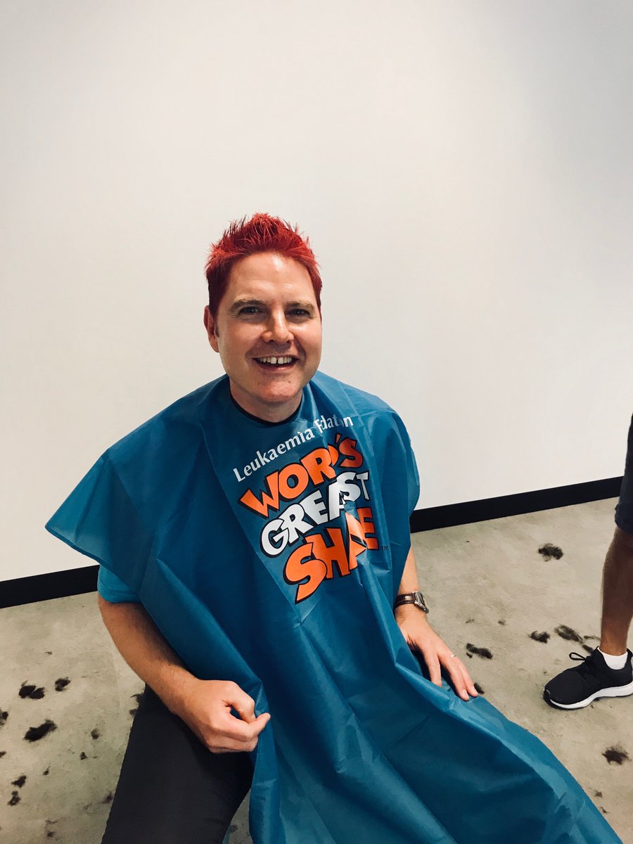 ReckonHQ's tweet photo. The Reckon team getting behind #WorldsGreatestShave raising over $3700 to a fantastic cause! Great work team! Shoutout to @SamAllert for going Reckon red! @LeukaemiaAus https://t.co/EvRkaDRXzh