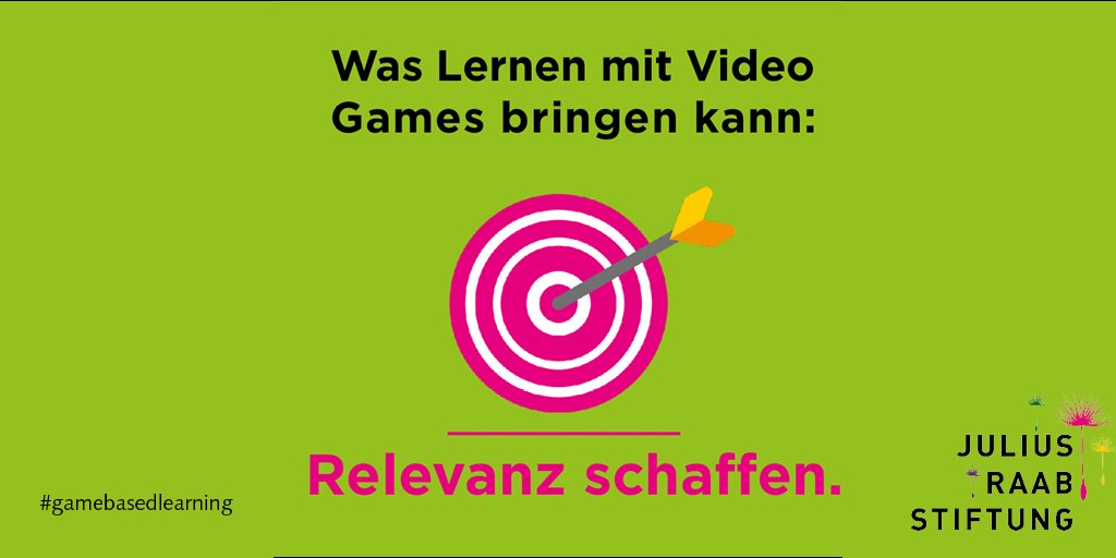 raabstiftung's tweet photo. Relevanz: Digitale Spiele schaffen für oft trockene und abstrakte Themen einen attraktiven Rahmen , der für SchülerInnen Relevant ist. Unser Policy Paper zu Game-Based Learning kann man hier herunterladen: https://t.co/piy7Bi6na7 #digiplaydays https://t.co/sOOnVCQiVz