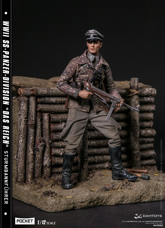 In-Stock 1/12 Scale DAMTOYS WWII SS-Panzer-Division PES003 6in Action Figure 