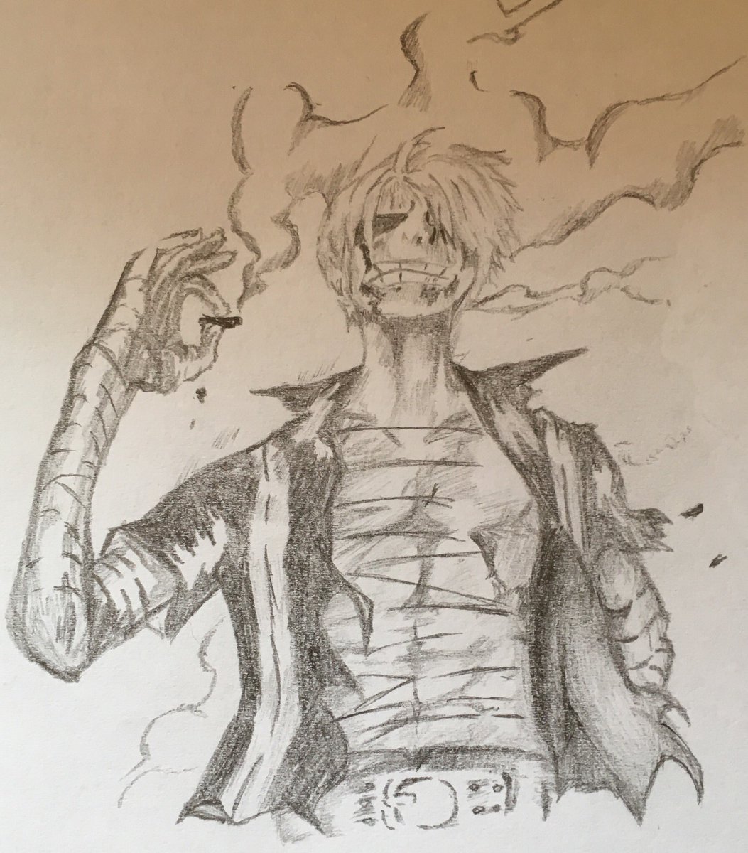 Tatsuki Twitter પર One Piece ワンピース サンジ ビンスモークサンジ タバコの火欲しかったとこだ 模写 絵描きさんと繋がりたい