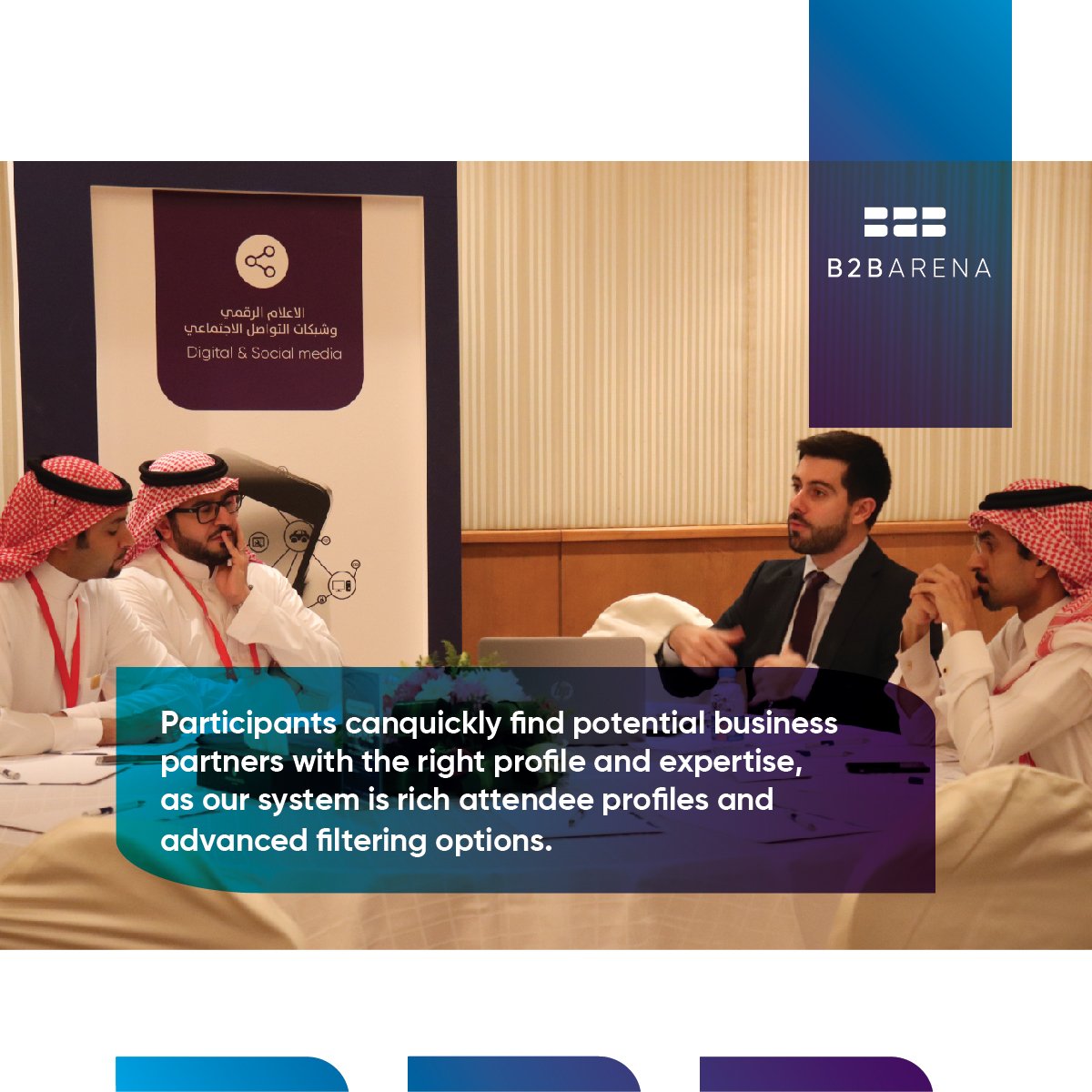 B2BArena's tweet photo. Exhibition Participants can quickly find potential business partners with the right profile and expertise, as our system is rich attendee profiles and advanced filtering options.
https://t.co/ac4Hp5mPco
#B2BARENA #EventOrganizers #Exhibitions https://t.co/x02LZ32Akt