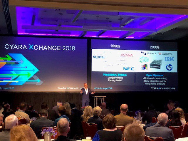 Photo from @GetCyara's inaugural XChange Conference – awesome to see the @GetCyara team demonstrating the power and potential of CX Assurance. @GetCyara = Customer Smiles. Delivered At Scale.”