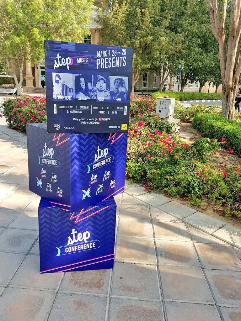 EntMagazineME's tweet image. Hello #STEP2018! We're glad to be a part of @stepconference again this year. Catch our team @thisisaby, @tashapupic and @pamdeleon_ at the event over the next two days--see you there! #stepstart #stepx #stepdigital #stepmoney #stepmusic #dubai #events #uae