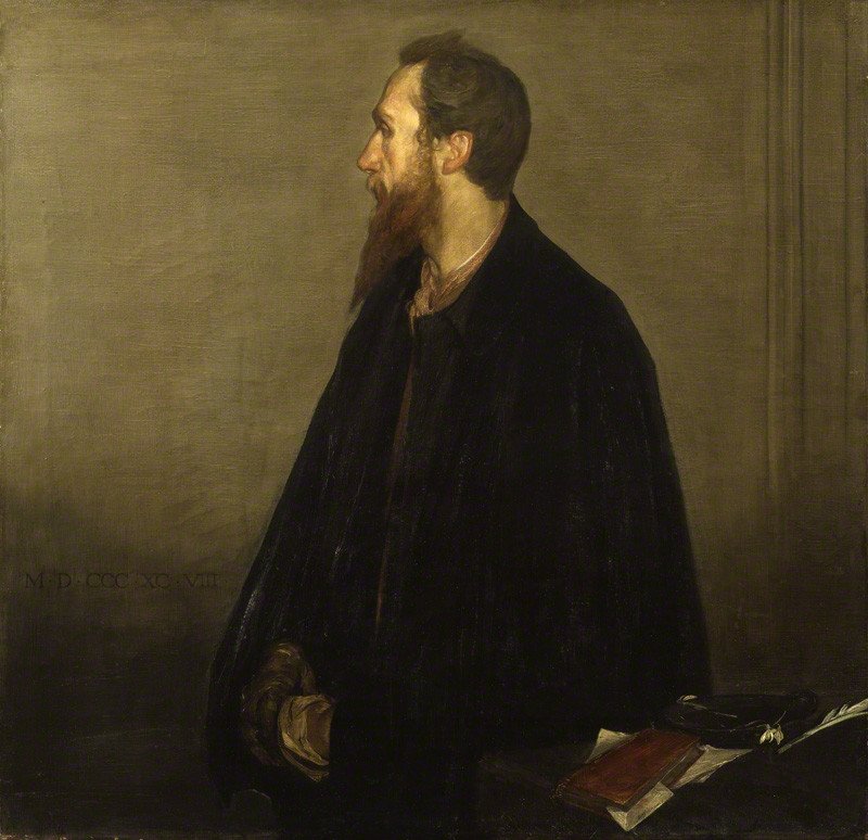 openaccessart's tweet photo. Charles de Sousy Ricketts by Charles Haslewood Shannon oil on canvas, 1898 CC-BY @NPGLondon https://t.co/vGAgti1l5Y