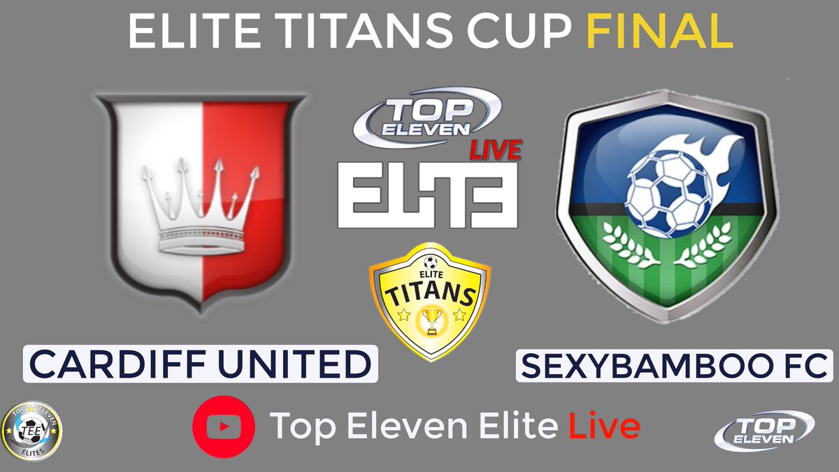TopElevenElites's tweet photo. The #ETC final will start in 30 minutes!
@CFUnitedFC vs @SexyBamboo
Come watch it live at our YouTube channel
https://t.co/8758xviCVe
Like and subscribe
#ETCII
#IFeelThePassion
#TopEleven https://t.co/8yV3oiWCOp