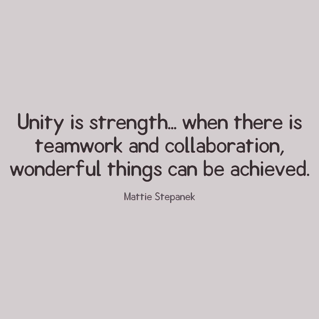Inspirational Quote - Unity is Strength. when There is Teamwork and  Collaboration, Wonderful Things Can Be Achieved Stock Photo - Image of  forest, quote: 249483344, image size:1080x1080