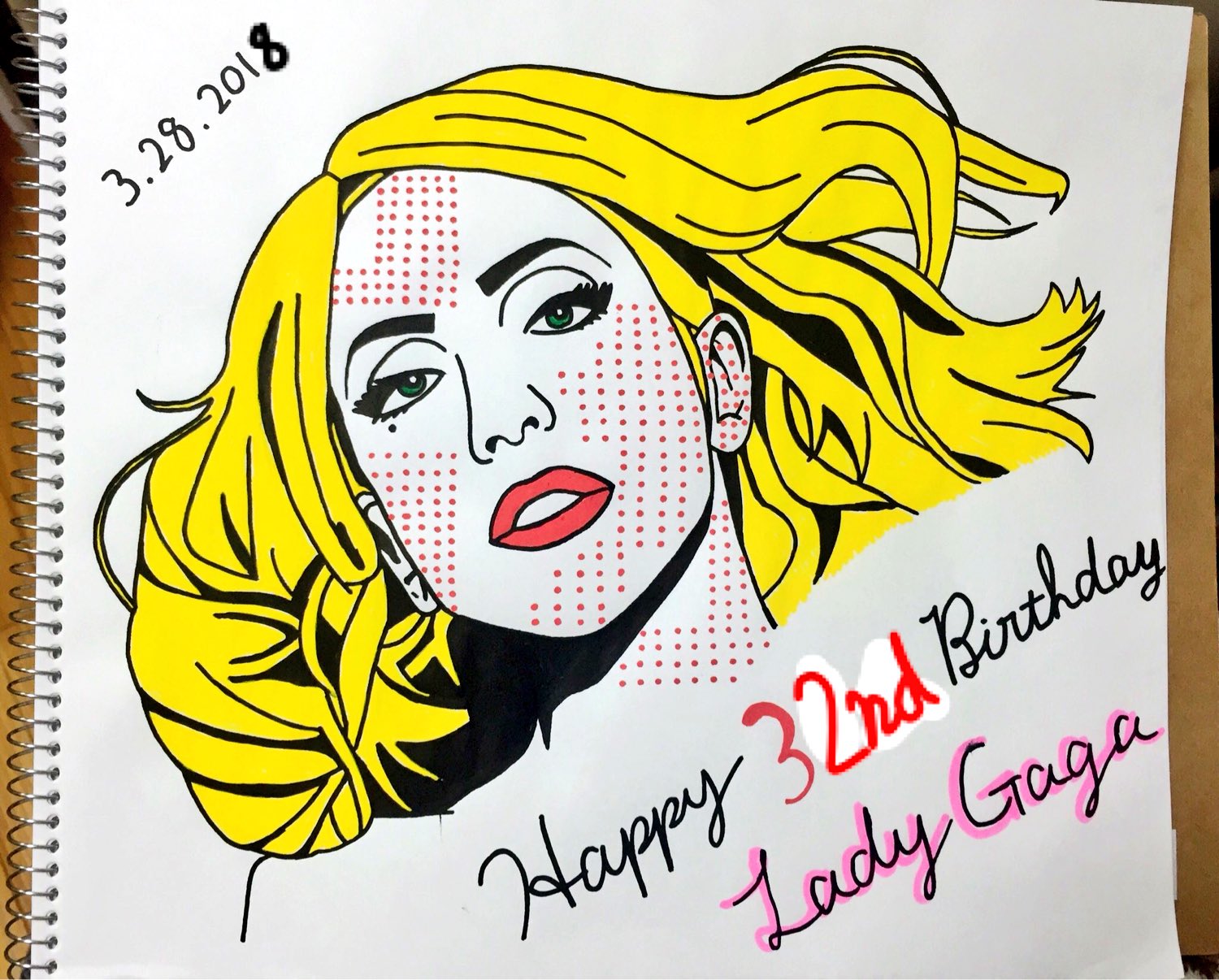 Lady Gaga Happy 32nd Birthday      (   ) 