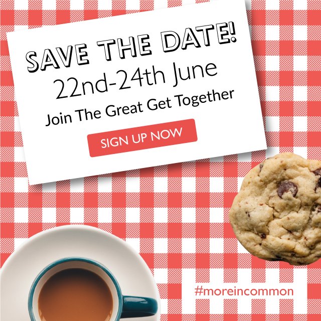 2018's Great Get Together happens on 22 - 24 June. Join in! 🎈🍰 🎈🍰 greatgettogether.org