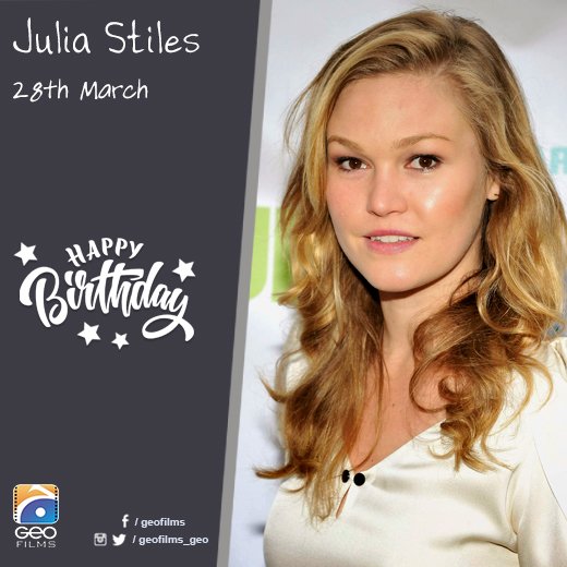 Hope you have the greatest birthday ever! Happy birthday Julia Stiles! :)  