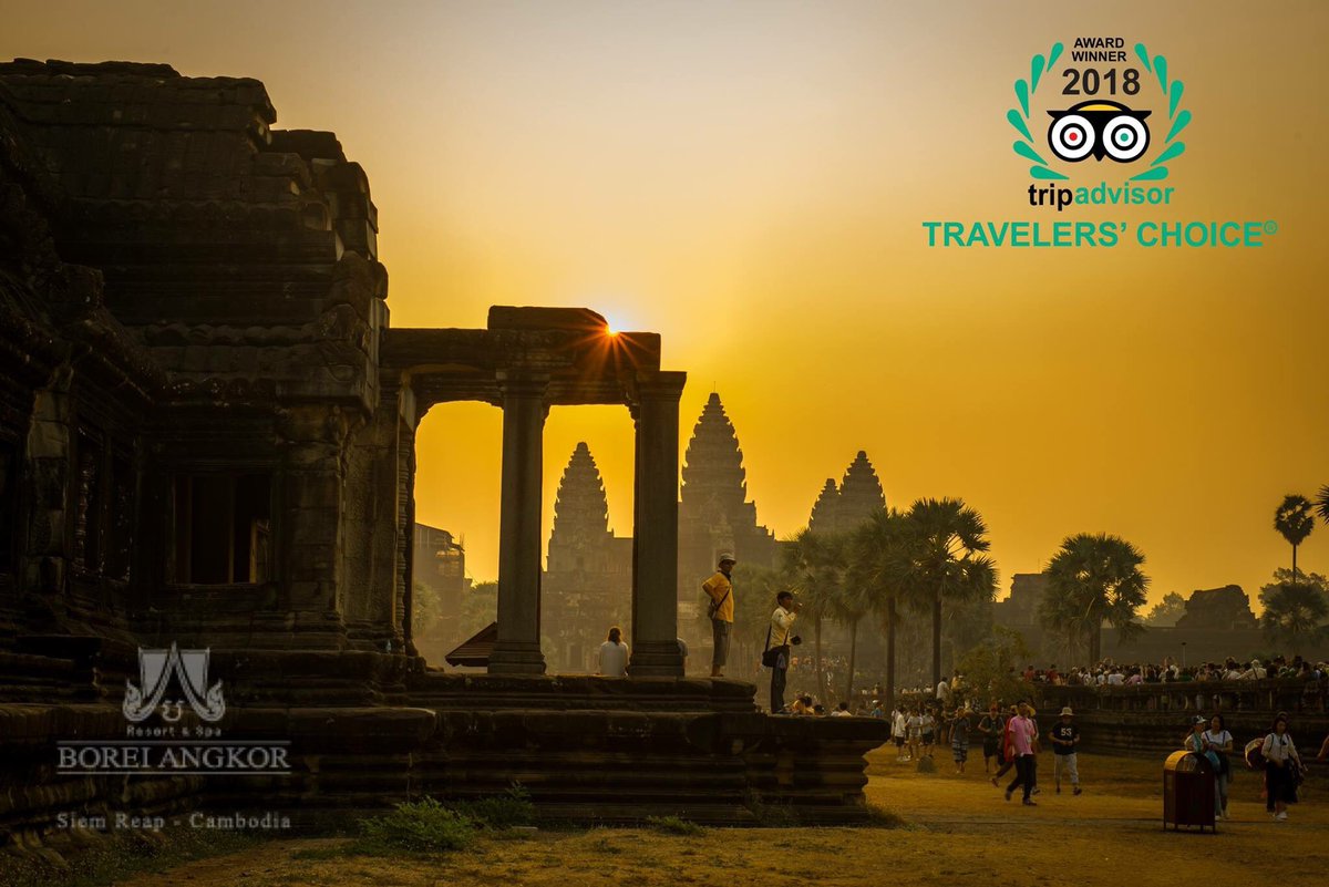 boreiangkor's tweet photo. Siem Reap–Cambodia, named as one of the world’s top 25 destinations 2018 which rated millions of travelers on TripAdvisor.  
#siemreap #tripadvisor #worlddestination #angkorwat #boreiangkor https://t.co/AbMEhGZsNe