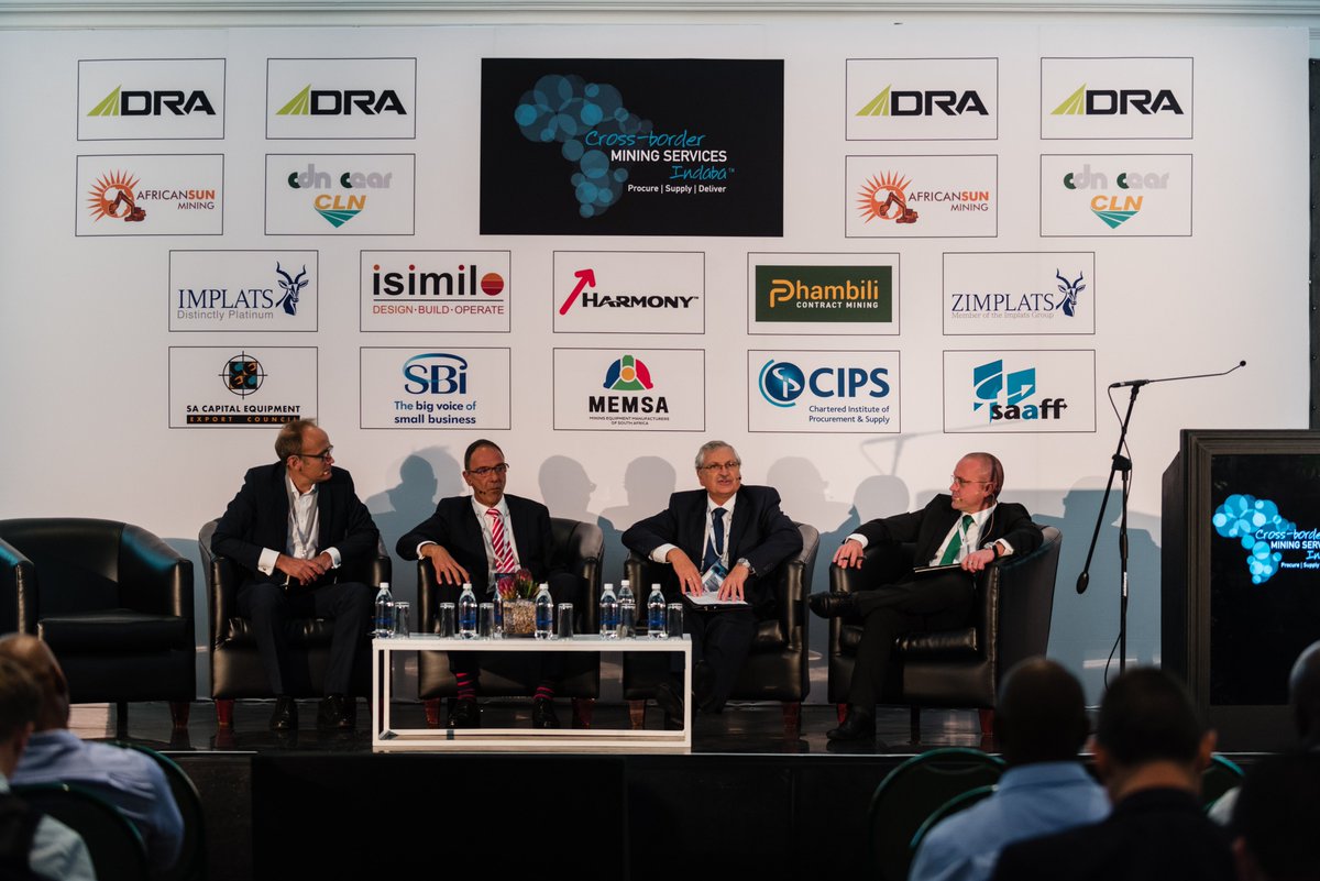 WvdMPhotography's tweet photo. Panel discussion chaired by Paul Miller from @NedbankCIB at @CrossBorderMine Indaba 2018. #CBMSIndaba2018  @joburgindaba  #eventphotography #wynandvandermerwe @HarmonyGoldNews @Implats  @SBI_SouthAfrica #africansunmining @zbswanepoel @IsimiloDBO @cipsnews  @phambilicm #cdn #cear https://t.co/4oO7sSw368