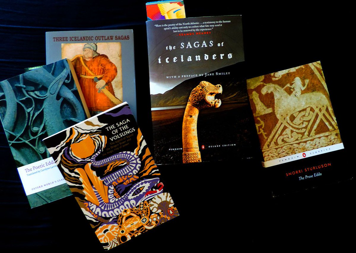 realTerryGraves's tweet photo. Nearly a month ago I was in the bookshop trying to decide which Edda translation I wanted to buy. Well, look at me now...
If you want to make a study about obsessions or something, I'm your man.
#viking #sagas https://t.co/2tFYGlc4sC