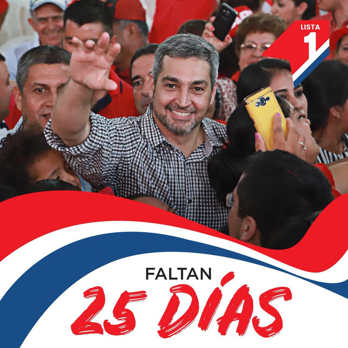 MaritoAbdo's tweet photo. Faltan 25 días! 🇵🇾 Vamos con más fuerza en esta última fase de la campaña y con mucha esperanza visualizando el nuevo Paraguay que viene! https://t.co/sEsZ4EYaH7
