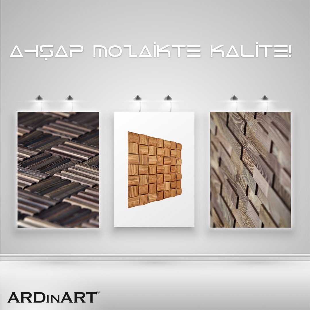 Mekanlarınızda kaliteyi siz de yaşayın! Birbirinden şık ARDinART Ahşap Mozaiklerini incelemek için tıklayın: ardinartwoodenmosaic.com #dizayn #evmodası #içmimarlık #dekorasyon