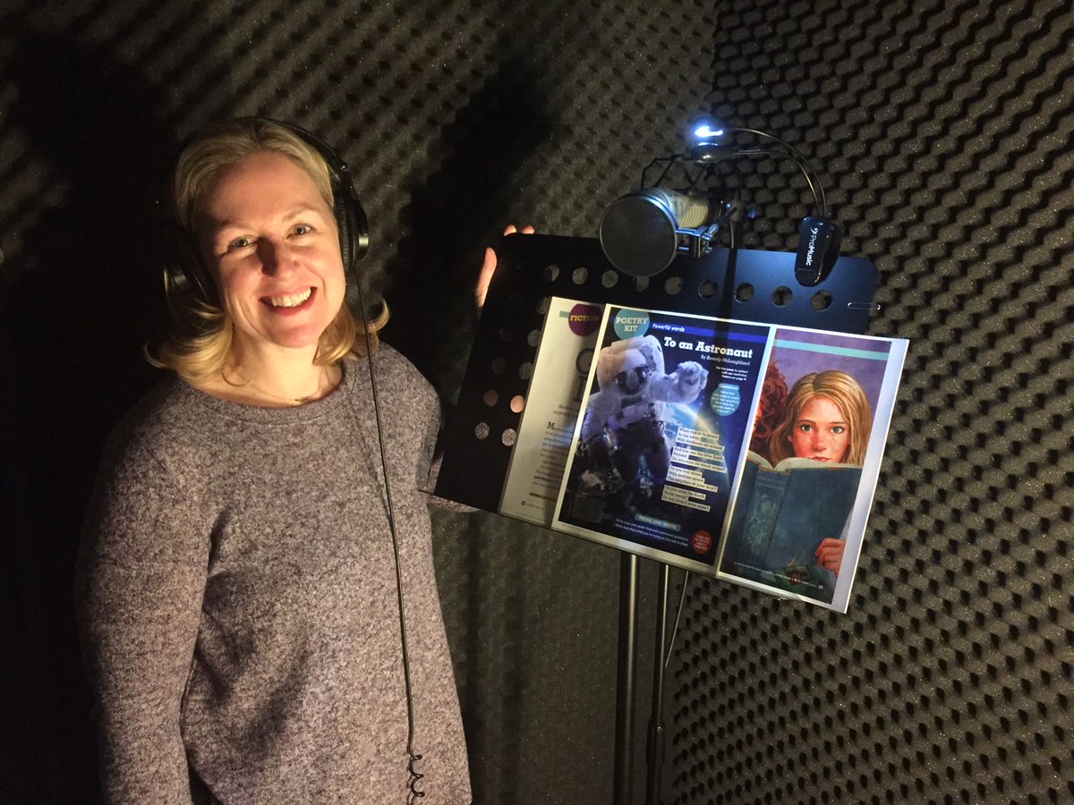 kcorridan's tweet photo. Recording the poem and fiction for the next issue of #StoryworksJr. (Can't beat the flattering lighting of our recording booth!) Check out all the ways audio can help your Ss: https://t.co/hN0W04hd5r #fluency #auditorylearners #readaloud #3rdgrade #2ndgrade #growingreaders https://t.co/QBuHtn00Rb