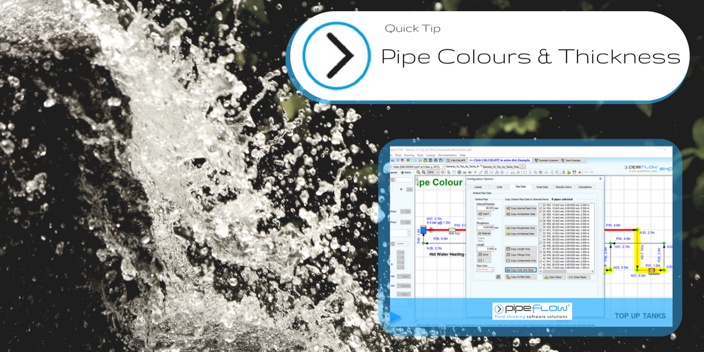 pipeflow's tweet photo. QUICK TIP! -- This video shows how to set the #design colour and thickness of a #pipe in the #PipeFlowExpert #Software system model, to indicate say a hot supply and cold return line, with pipes coloured red and blue.

Check it out!

https://t.co/pdBAQfVfya 

#PipeFlow
#Engineer https://t.co/Tr5wDGBrRW