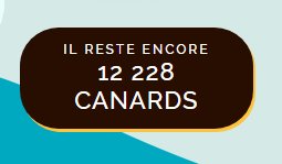 DuckRaceAngers's tweet photo. [ Compteur de canards ! ] 🧐🕐
Grâce à vous déjà plus de 7500 canards ont été adoptés, nous vous remercions sincèrement ! https://t.co/i6Npghjht8
