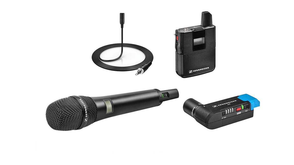 FABT99's tweet photo. Sennheiser AVX Camera-Mountable Digital Wireless Handheld and Lavalier Set https://t.co/EtJKPAVX8J