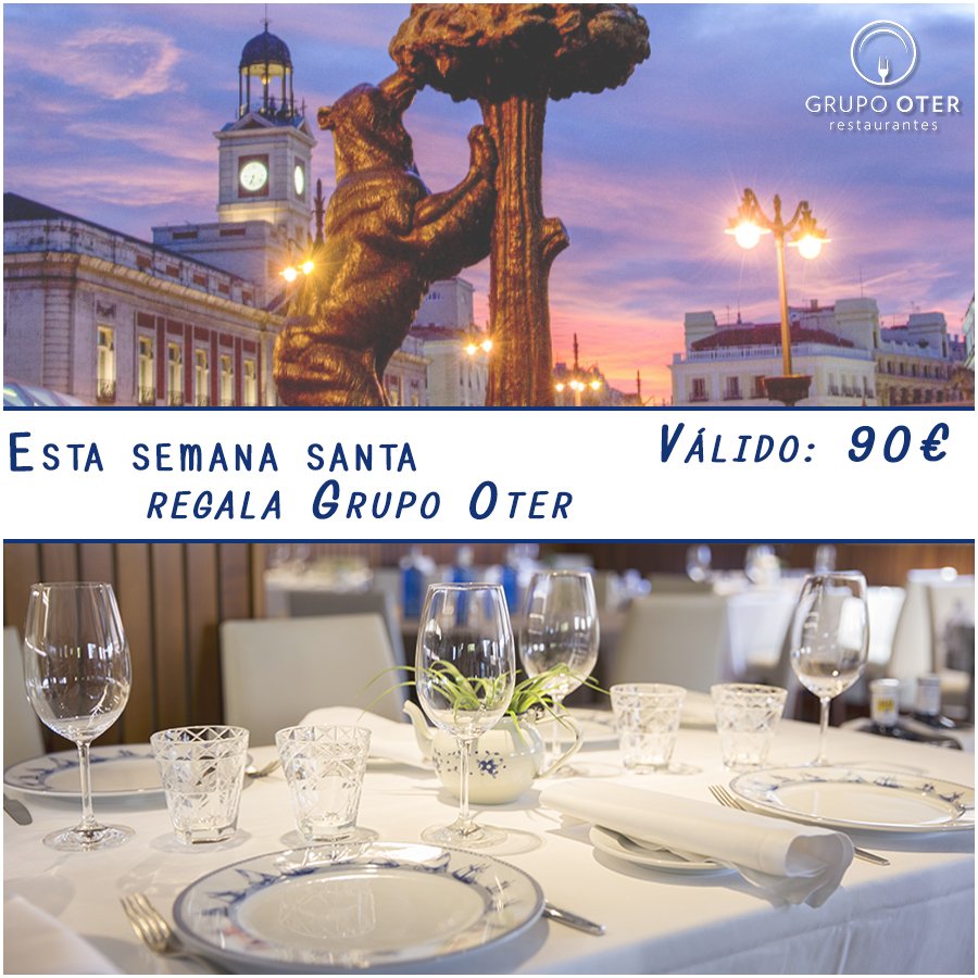 oterGO's tweet photo. Esta Semana Santa regala Grupo Oter y disfruta con quien quieras de una comida fantástica. ¿Por qué? Porque sí. Porque te apetece y te lo mereces.    A comer, a descansar y...  ¡a disfrutar!    🤪😏
#GrupoOter  #Válido90€  #Regalazo https://t.co/mshsI7pvFh