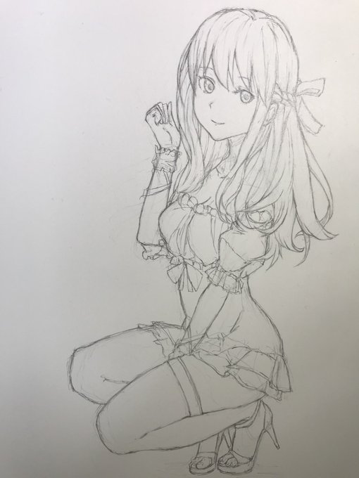 下書き
明日にでもペン入れしよっと 