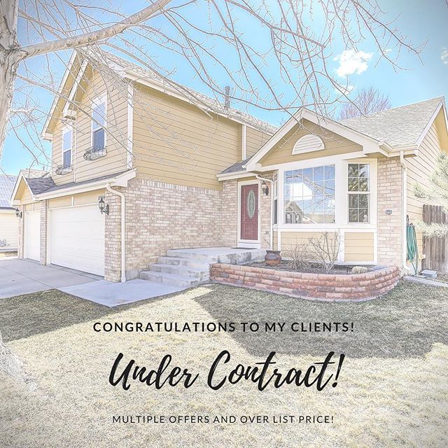 ExceedingHomes's tweet photo. Congratulations to my clients that received multiple offers and are under contract above list price! #realestate #realestateagent #realestatebroker #realestatelife #realestateexpert #Realtor #realestateColorado #coloradoRealEstate #ConstructionwithJustin #realtorlife #lovemy… https://t.co/dkKOzB91d0
